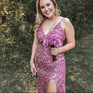 Pink Sequin Prom dress!